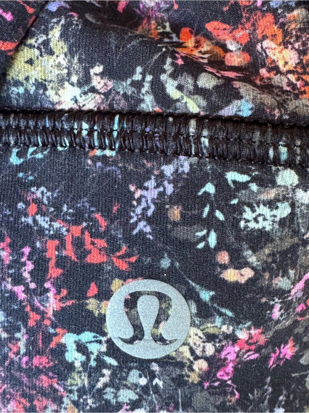 Lululemon Energy Long‎ Line Bra Size 6 Floral Multi Strappy Back Sports Bra - Picture 5 of 8